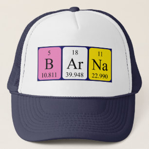 Barna Periodisk bord namn hat Keps