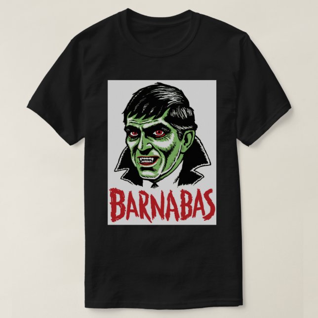 BARNABAS - Mörk Shadows T Shirt (Design framsida)