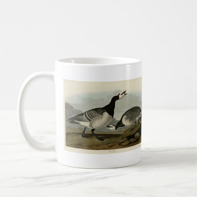 Barnacle Goose från Audubon's Birds of America Kaffemugg (Vänster)