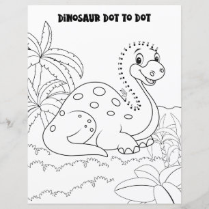Barnaktivitet Dinosaurie Alfabetisk Punkt Till Pun