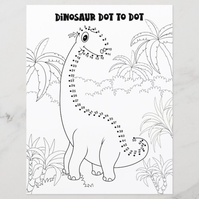Barnaktivitet Dinosaurie Koppla ihop prickarna Eft (Framsida)