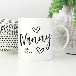 Barnår etablerat farmor kaffemugg