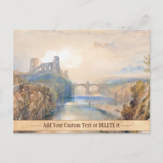Barnard Castle Joseph Mallord William Turner Vykort (Framsida)