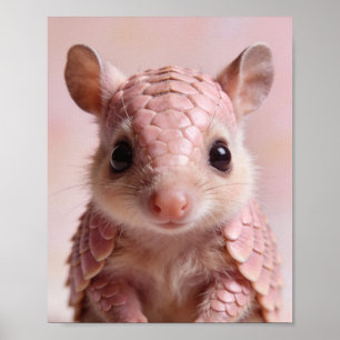 Barnarmadillo Sängkammare Väggkonsttryck Poster