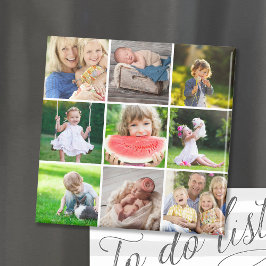 Barnbarn 9 Square Photo Instagram Collage Magnet