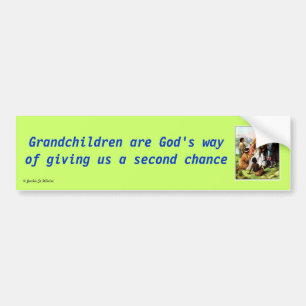 Barnbarn är guden långt bildekal