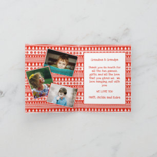 Barnbarn Farfar Farmor Foto God Jul Kort