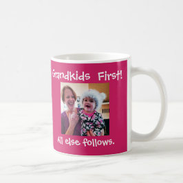 Barnbarn första beställnings- foto & text kaffemugg