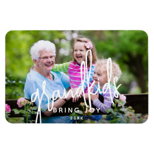 Barnbarn ger glädje Foto Magnet