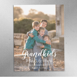 Barnbarn gör livet fantastiskt Holiday Magnet Card