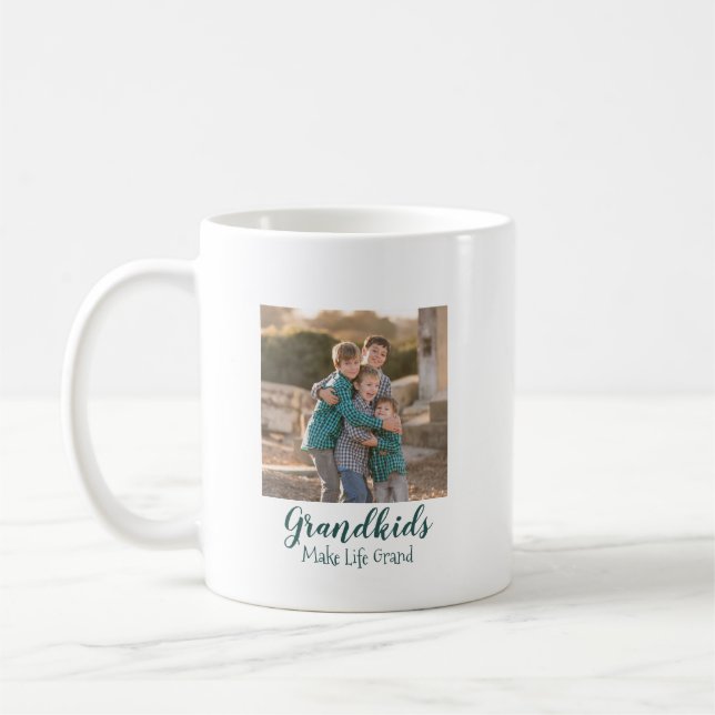 Barnbarn gör livet fantastiskt kaffemugg (Vänster)