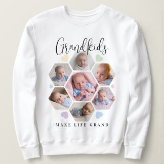 Barnbarn Gör Livet Stort Fotokollage T Shirt