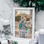 Barnbarn gör livet stort helg vykort<br><div class="desc">Barnbarn gör livet stort: Anpassningsbarnas fotoporten julkort. Photo kredit Photography © Storytree Studios,  Stanford,  CA. Fotomallen måste ersättas med ett eget foto</div>