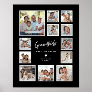 Barnbarn Gör Livet Underbart Flerfotosammansättnin Poster