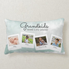 Barnbarn Gör livets stora barnbarn till foto Lumbarkudde