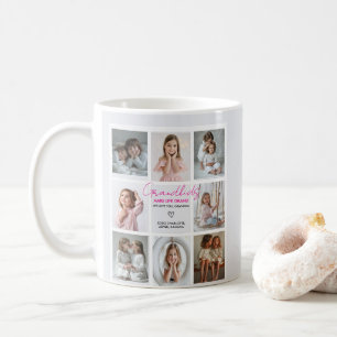 Barnbarn Make Life Grand Grandma 8-Photo Anpassnin Kaffemugg