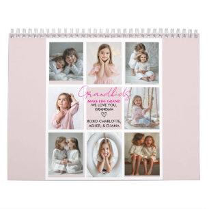 Barnbarn Make Life Grand Grandma 8-Photo Anpassnin Kalender