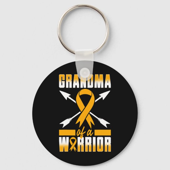 Barnbarn till en krigare mormor barncancer nyckelring (Framsida)