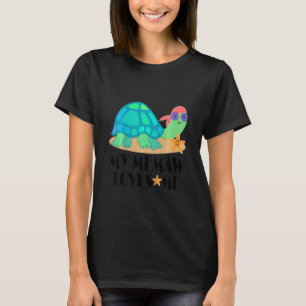 Barnbarn till Memaw älskar mig sköldpadda T Shirt
