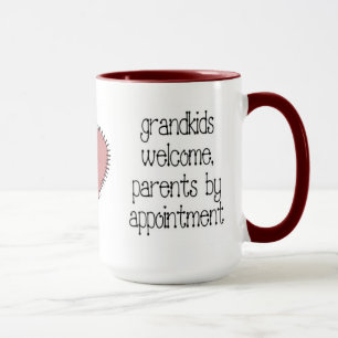 Barnbarn välkomna kaffemug mugg