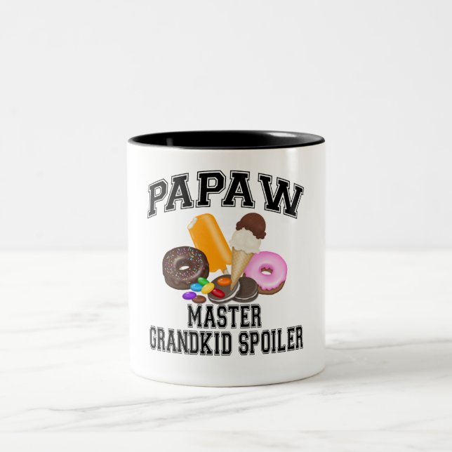Barnbarns-farbror-försämrare-pappa Två-Tonad Mugg (Center)