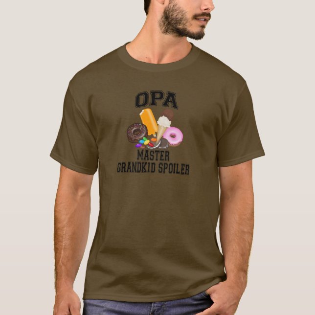 Barnbarnsförstörande farfar t-shirt (Framsida)