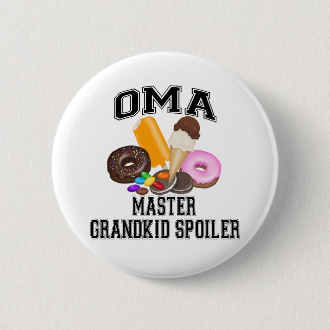 Barnbarnsförstörande mormor knapp (Framsida)