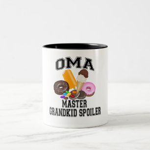 Barnbarnsförstörande mormor Två-Tonad mugg