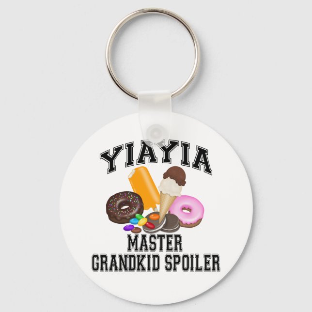 Barnbarnsförstörande YiaYia Nyckelring (Framsida)