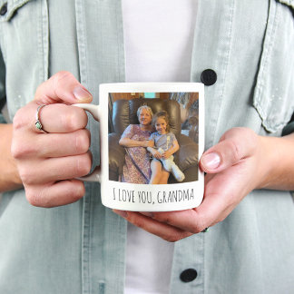 Barnbarnspresent Foto Mormors present till mors d Kaffemugg