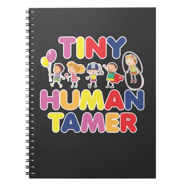 Barnbarnvakt vid Tiny Human Tamer Daycare Anteckningsbok (Framsidan)
