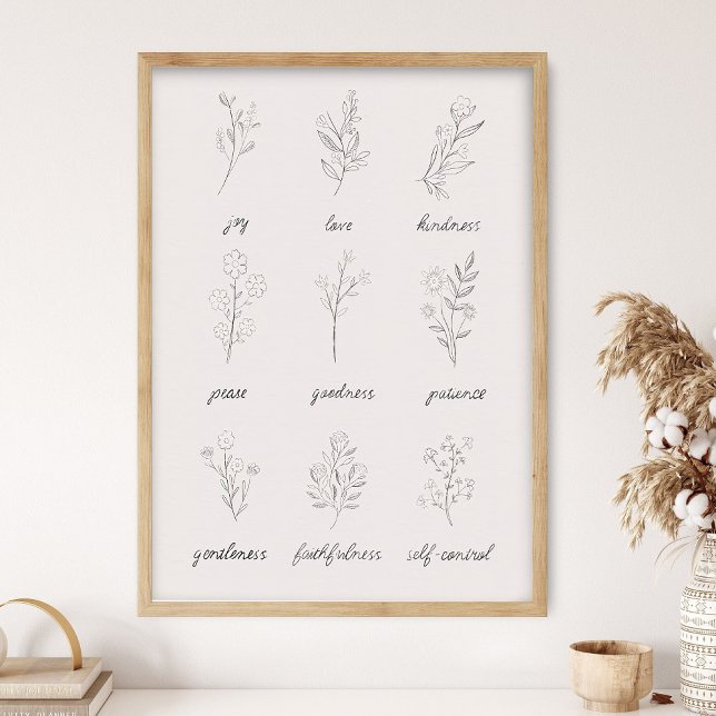 Barnbibelvers skriptaffisch Boho Bibelvägg  Poster (Skapare uppladdad)