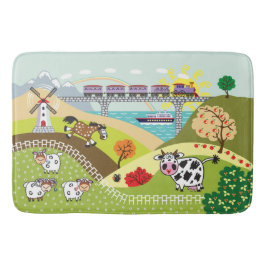 barnbild badrumsmatta