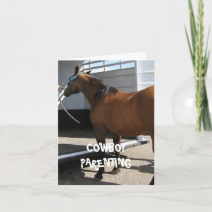 Barnbilsäte - Cowboy som uppfostrar Kort