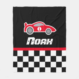 Barnbilsfilt i flagga namn fleecefilt