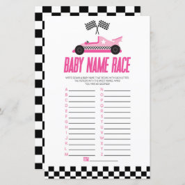 Barnbilsspel i rosa Tävling Namn Tävling