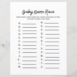 Barnbilsspelet baby Namn Tävling