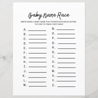 Barnbilsspelet baby Namn Tävling