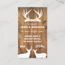 Barnboard Stag och Doe Biljett YellowBrickStudio