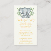 Barnbok om Grönska Elefant Baby Shower