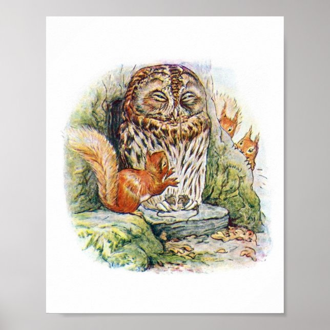 Barnbokillustration med små varelser poster (Framsidan)
