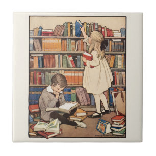 Barnboksveckan av Jessie Willcox Smith Kakelplatta
