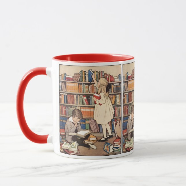 Barnboksveckan av Jessie Willcox Smith Mugg (Vänster)