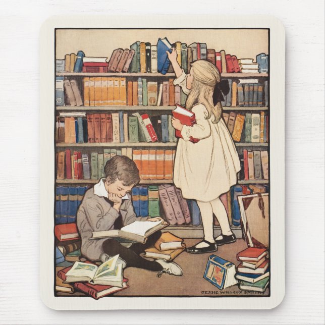 Barnboksveckan av Jessie Willcox Smith Musmatta (Framsidan)