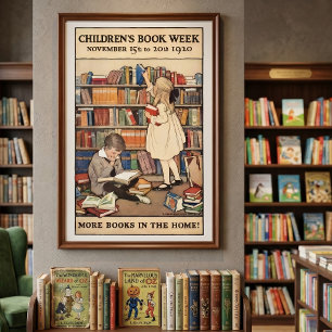 Barnboksveckan av Jessie Willcox Smith Poster