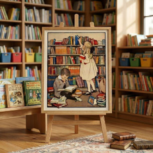 Barnboksveckan av Jessie Willcox Smith Poster