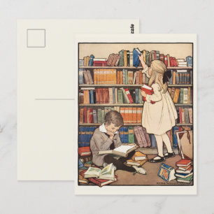 Barnboksveckan av Jessie Willcox Smith Vykort
