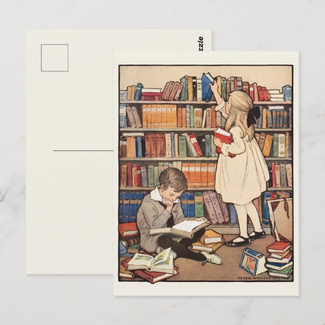 Barnboksveckan av Jessie Willcox Smith Vykort (Fram/baksida)