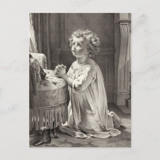 "Barnbön" vykort (Framsida)