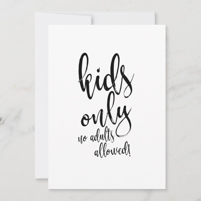 Barnbords kalligrafi Prisvärd bröllopsskylt Inbjudningar (Framsida)